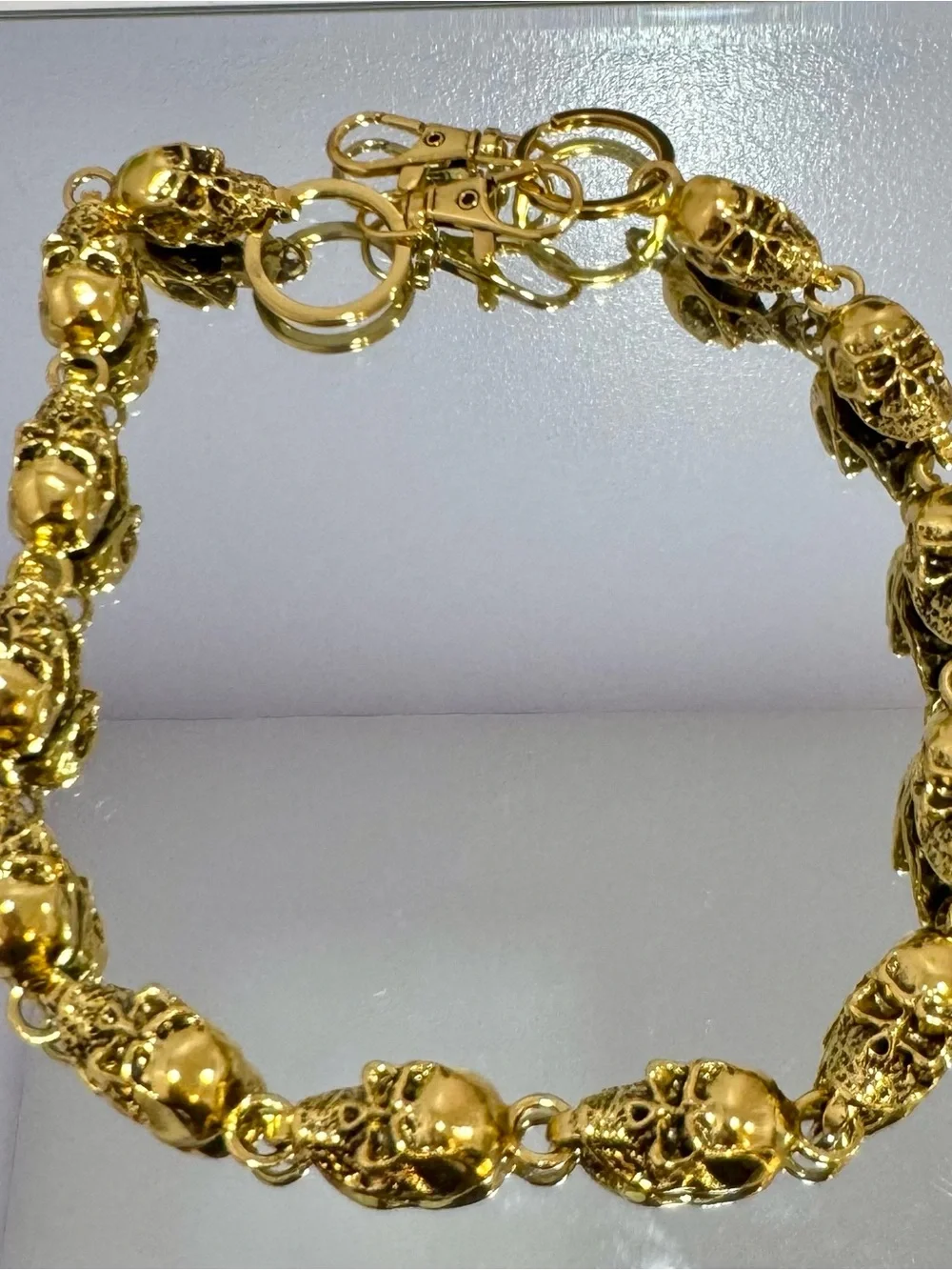 New Gold Skull Bag Chain 18 inches